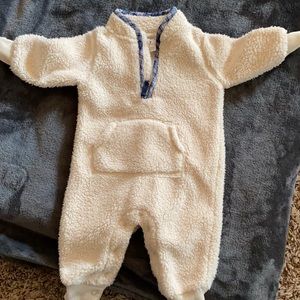 Sherpa infant one piece outfit